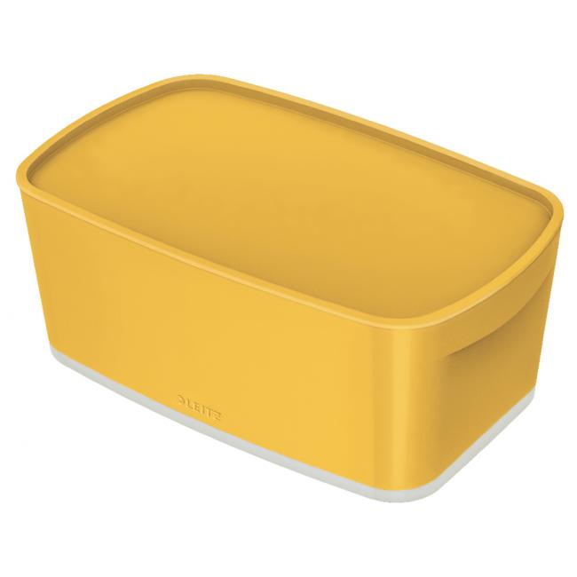 [ES630019] Úložný box s víkem Leitz MyBox, velikost S teplý žlutý