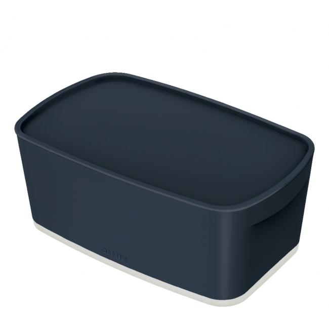 [ES630089] Úložný box s víkem Leitz MyBox, velikost S sametový šedý