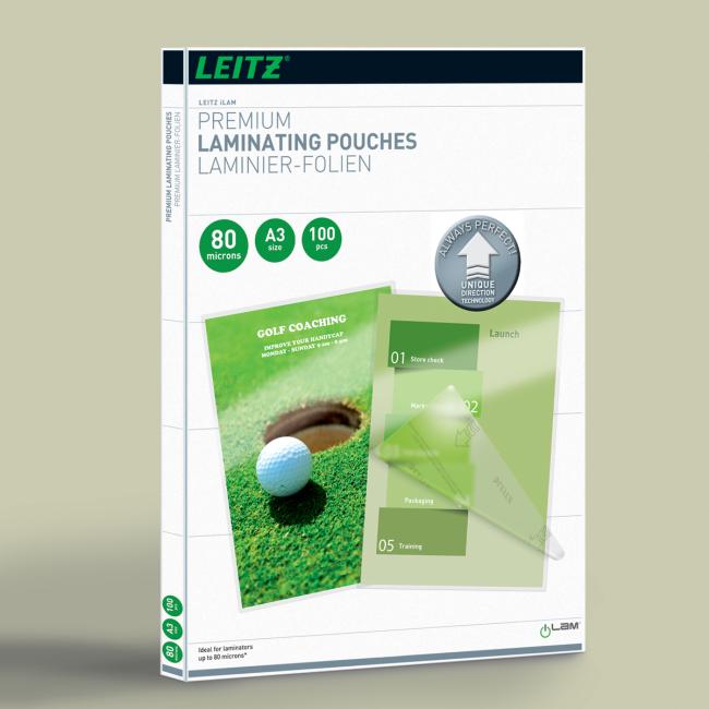 Laminovací sáčky Leitz iLAM UDT A3, 80 mic, 100 ks