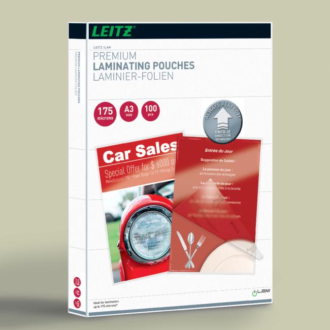 Laminovací fólie Leitz iLAM UDT A3, 175 mic, 100 ks