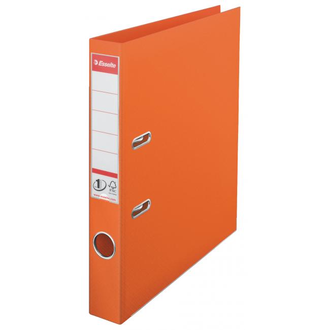 [ES811440] Pořadač pákový Esselte No.1 celoplastový 5cm oranžový