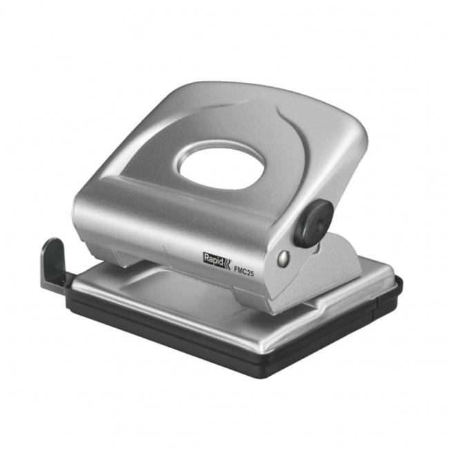 [ES835502] Děrovačka Rapid FMC 25 na 25 listů stříbrná