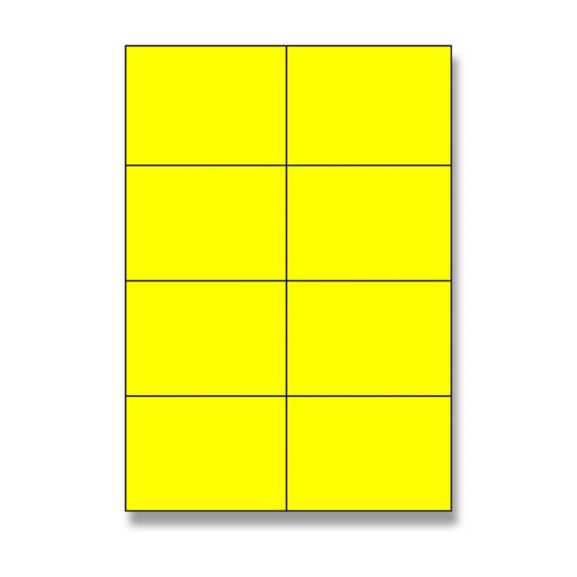 Etikety univerzální A4 105x74mm žluté 100 listů
