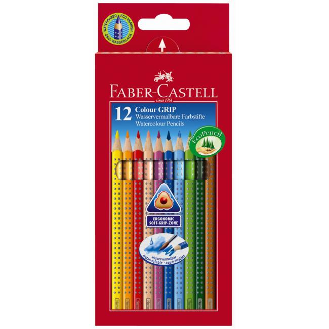 Barvičky akvarelové Faber Castell Color Grip 12 ks barevné