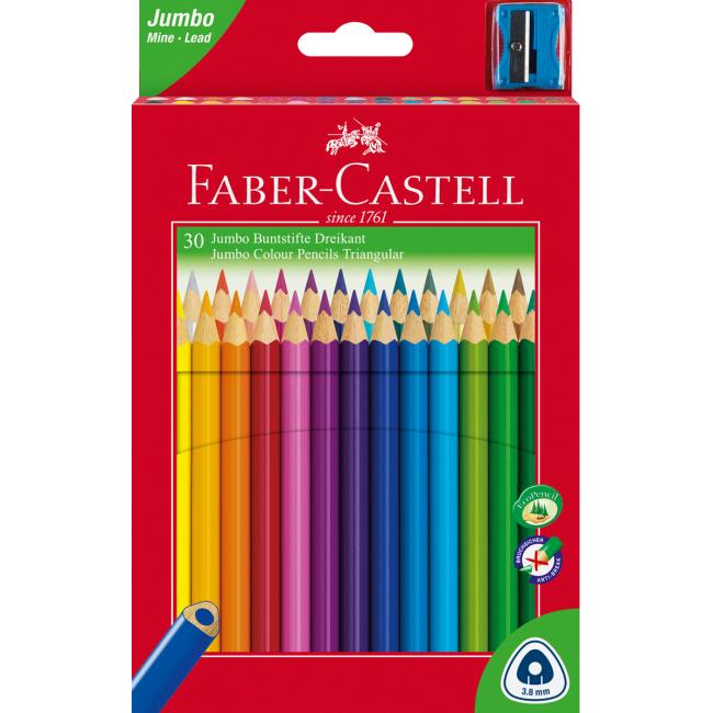Barvičky Faber Castell Junior grip, 30 ks