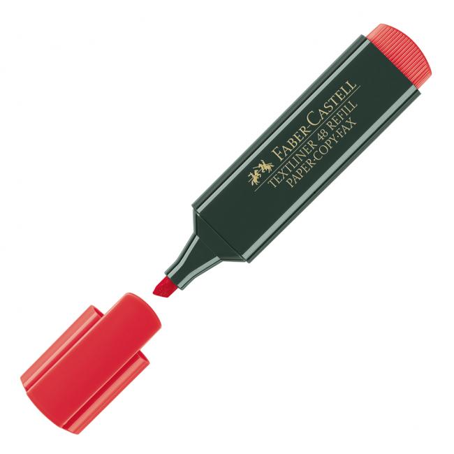 Zvýrazňovač FABER-CASTELL Textliner 1548 červený