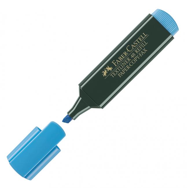 Zvýrazňovač FABER-CASTELL Textilner 1548 modrý
