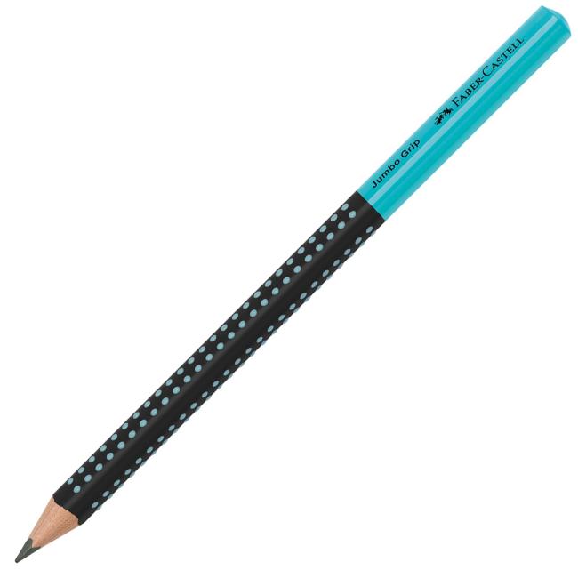 Tužka Grip Jumbo/HB Two Tone černá/tyrkysová 12ks