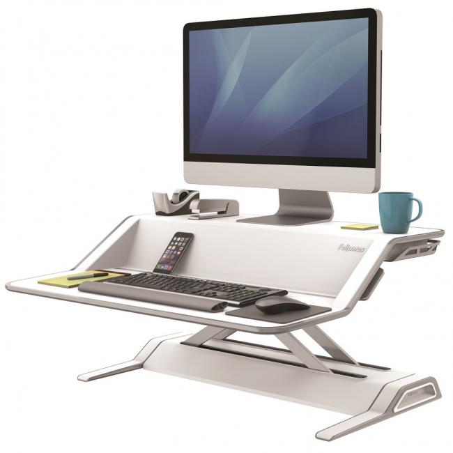 [FE000990] Polohovatelný stojan Sit-Stand Lotus bílý