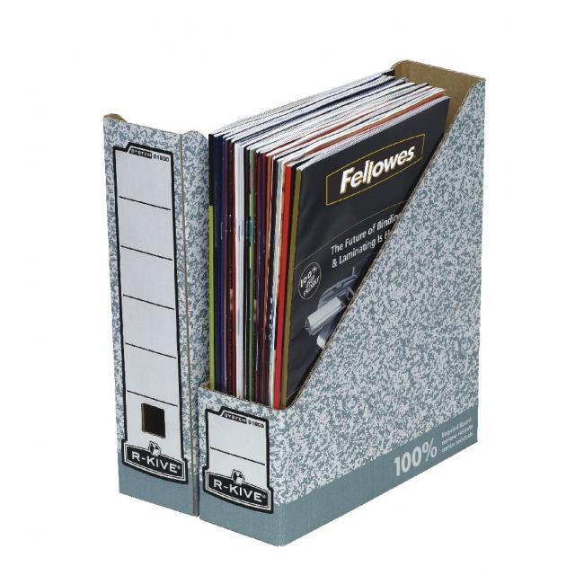 [FE018600] Archiv na časopisy Fellowes BANKERS BOX šedý/bílý