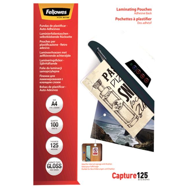 [FE532890] Laminovací fólie Fellowes 216x303 A4 125mic adhezivní