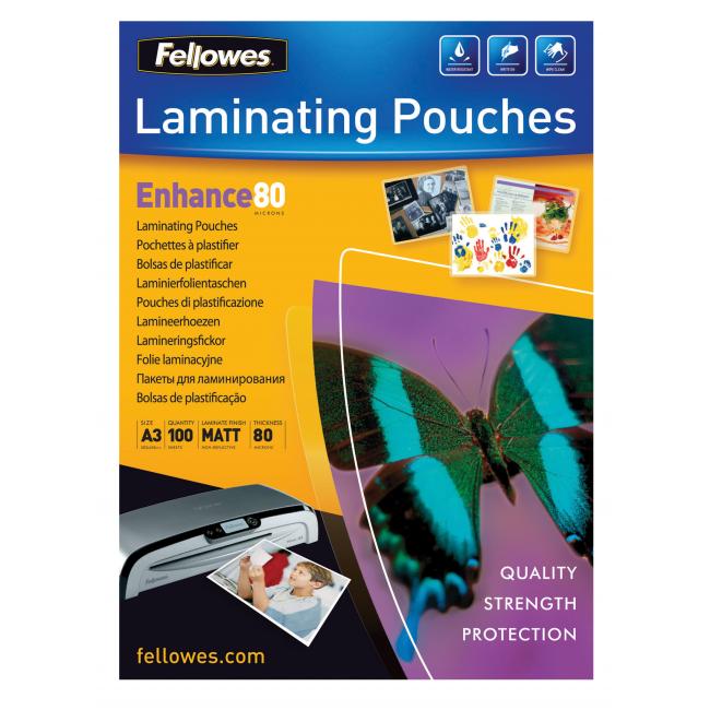 Laminovací fólie Fellowes 303x426 A3 80mic matné