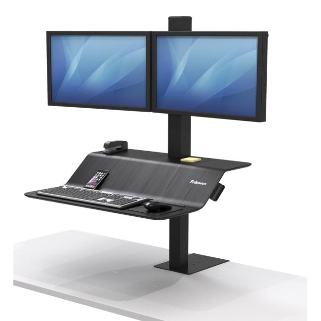 [FE808200] Polohovatelný stojan Sit-Stand Lotus VE pro 2 monitory