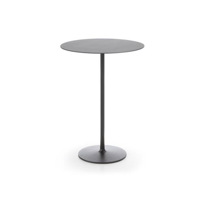 Barový stolek Chic RR10, p 80cm, ve 110cm, černý rám, černá deska