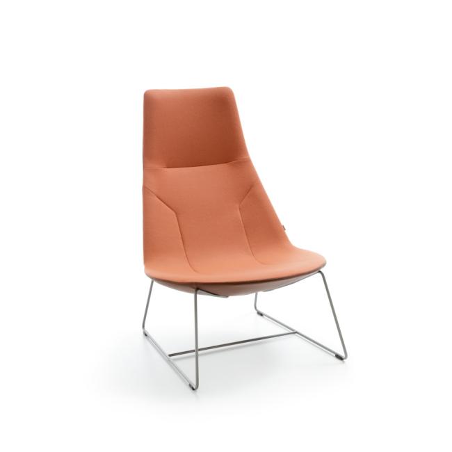 Křeslo Chic Lounge, nohy Metallic, látka Synergy LDS 73