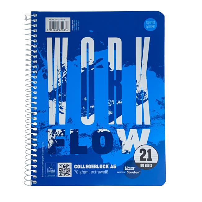 Blok College Format Werk Ursus Basic A5 80 listů linkovaný 70g