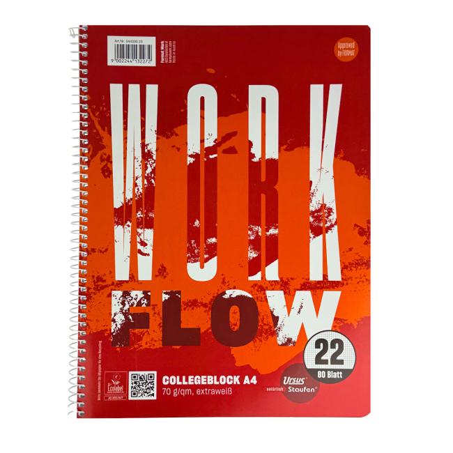 Blok College Format Werk Ursus Basic A4 80 listů čtverečkovaný 70g