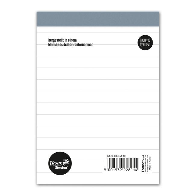 [FW845410] Blok poznámkový Format Werk Ursus A6 50 listů linkovaný 60 g