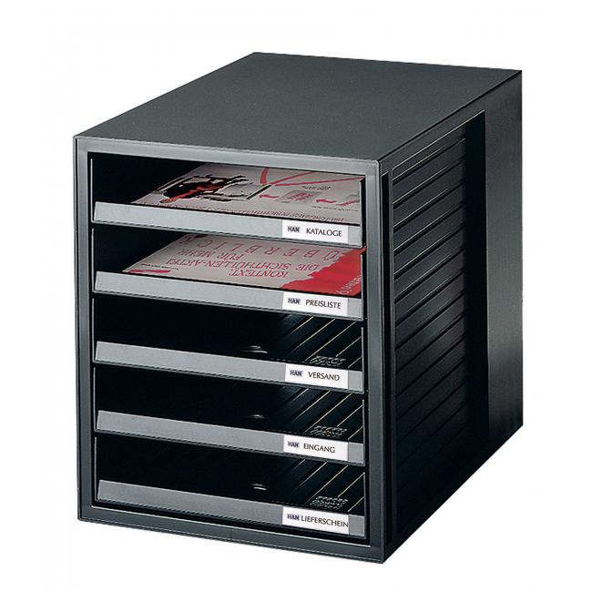[HA140113] Zásuvkový box Cabinet černý
