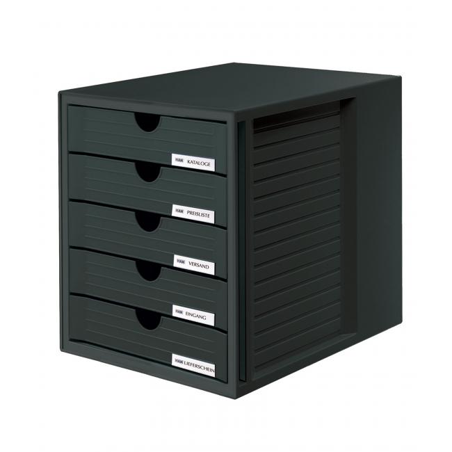 [HA145013] Zásuvkový box System zavřený černý