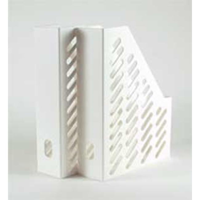 [HA160012] Stojan na časopisy KLASSIK bílý 2ks