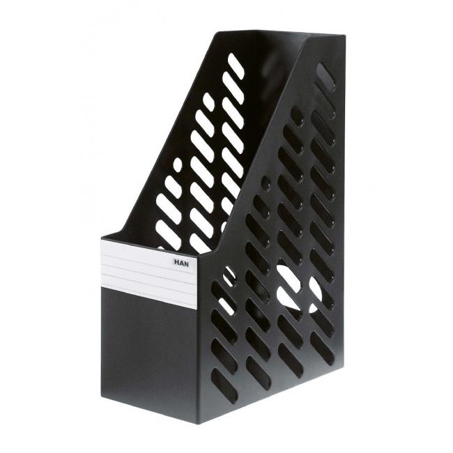 [HA160313] Stojan na časopisy KLASSIK XXL černý 2ks