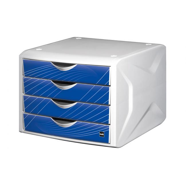[HE129534] Zásuvkový box Chameleon blue knight