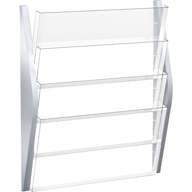 Sada 4 nástěnných podnosů formátu A3, stříbrná