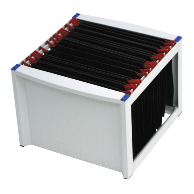 [HE611008] Zásobník na závěsné obaly Helit šedý