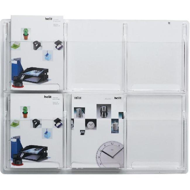 Prezentační panel se 6 odkladači