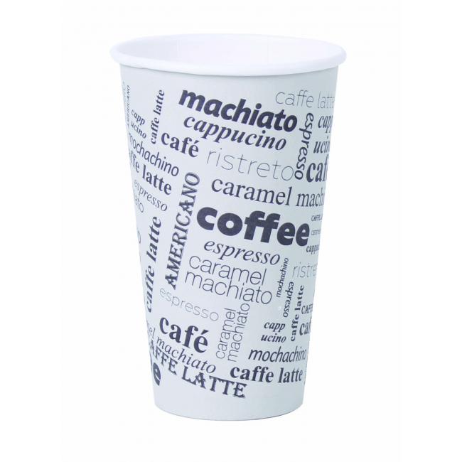 Papírový pohár 400ml Coffee to go s motivem 50ks