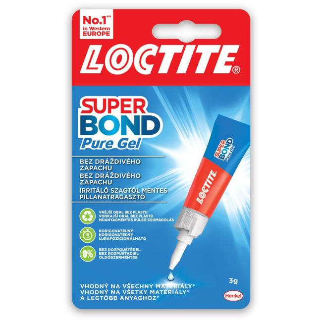 [HK445546] Sekundové lepidlo Loctite Super Bond Pure Gel 3g