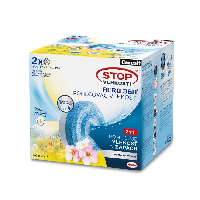 Ceresit Stop vlhkosti - 2tablety AERO luční květiny 2x450g