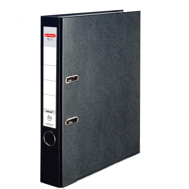 [HL001510] Pákový pořadač Herlitz Q.file 5cm černý