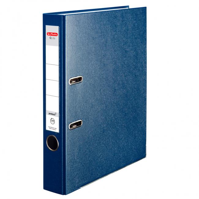 [HL001530] Pákový pořadač Herlitz Q.file 5cm modrý