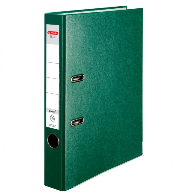 [HL001540] Pákový pořadač Herlitz Q.file 5cm zelený