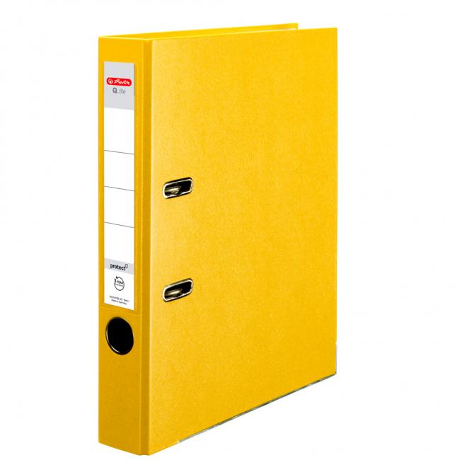 [HL001550] Pákový pořadač Herlitz Q.file 5cm žlutý