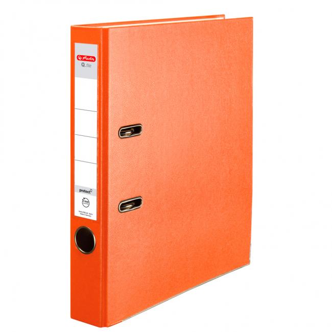 [HL001555] Pákový pořadač Herlitz Q.file 5cm oranžový