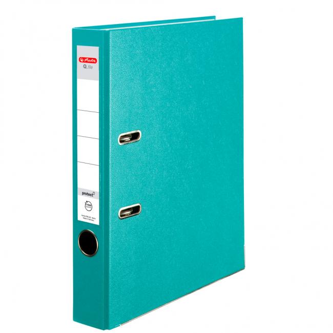 [HL001560] Pákový pořadač Herlitz Q.file 5cm tyrkysový
