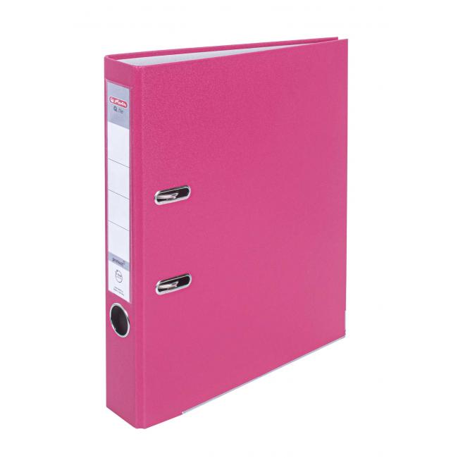 [HL001580] Pákový pořadač Herlitz Q.file 5cm růžový