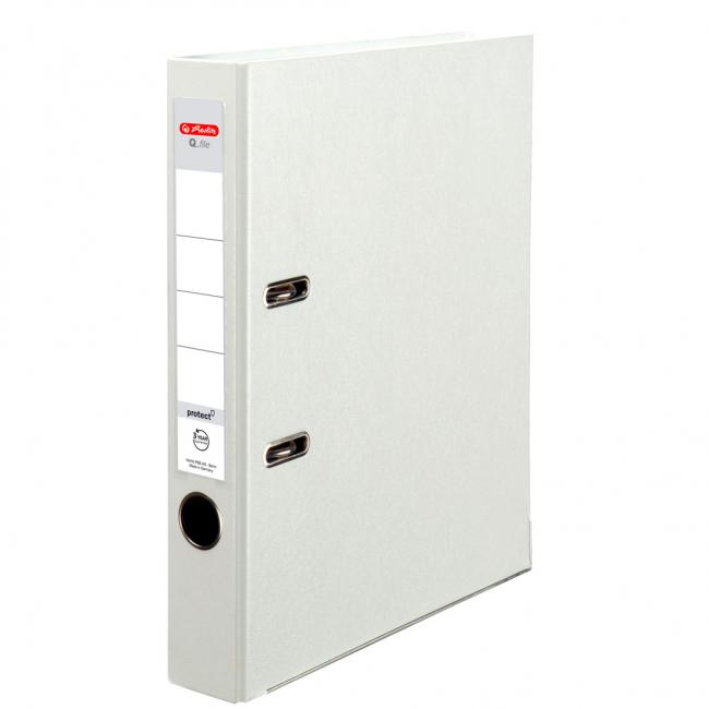 [HL001590] Pákový pořadač Herlitz Q.file 5cm bílý