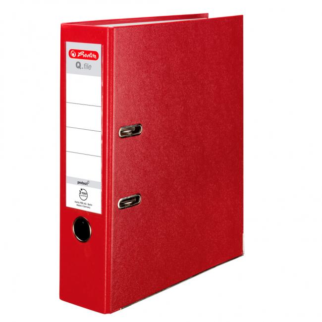 [HL001820] Pákový pořadač Herlitz Q.file 8cm bordó