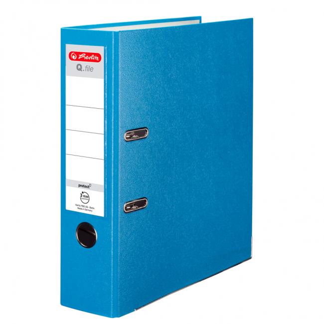 [HL001835] Pákový pořadač Herlitz Q.file 8cm světle modrý