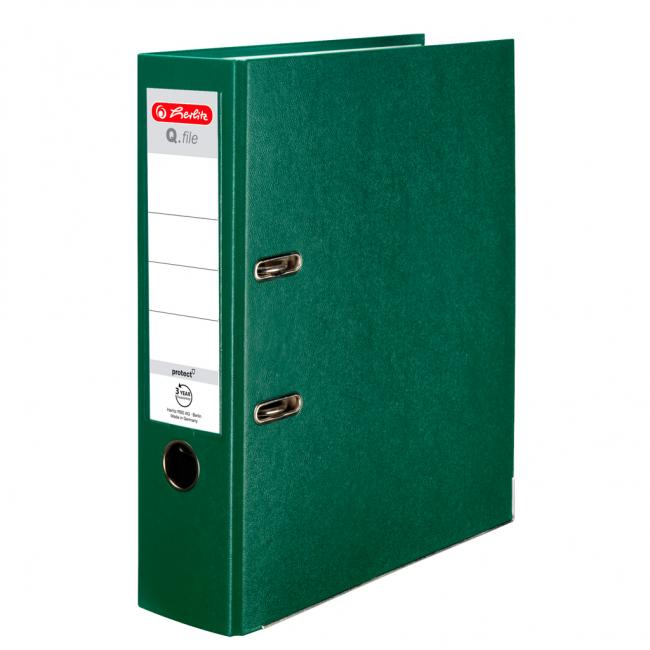 [HL001840] Pákový pořadač Herlitz Q.file 8cm zelený