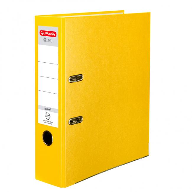 [HL001850] Pákový pořadač Herlitz Q.file 8cm žlutý