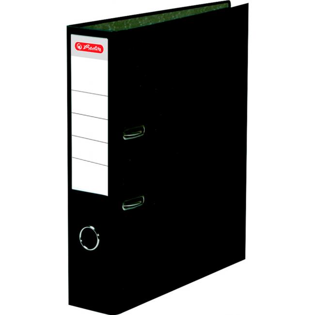 [HL016510] Pořadač pákový Herlitz Mramor 8cm černý