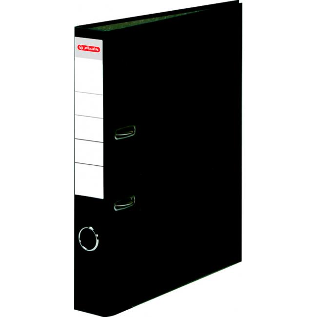 Pořadač pákový Herlitz Mramor 5cm černý