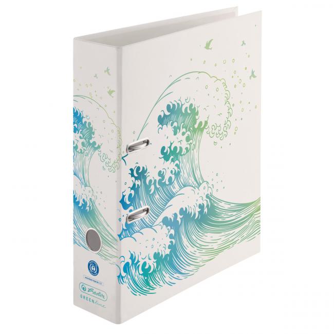 Pákový pořadač Herlitz maX.file Greenline Vlna 8cm