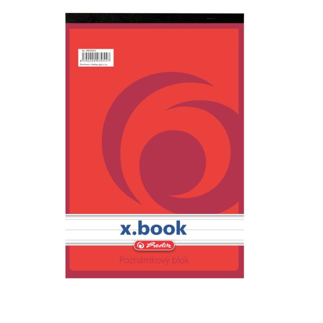 [HL039553] Blok poznámkový linkovaný Herlitz A6 50 listů