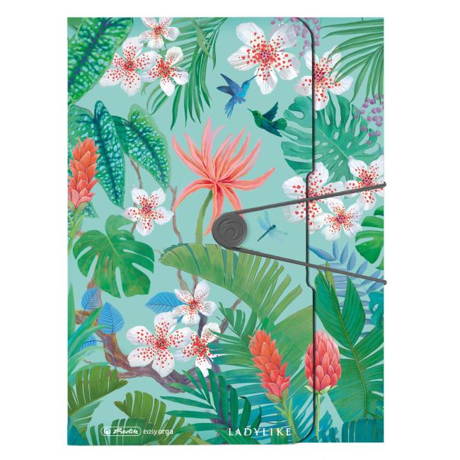 [HL044085] Plastový box s gumičkou Herlitz Ladylike A4, PP, Jungle